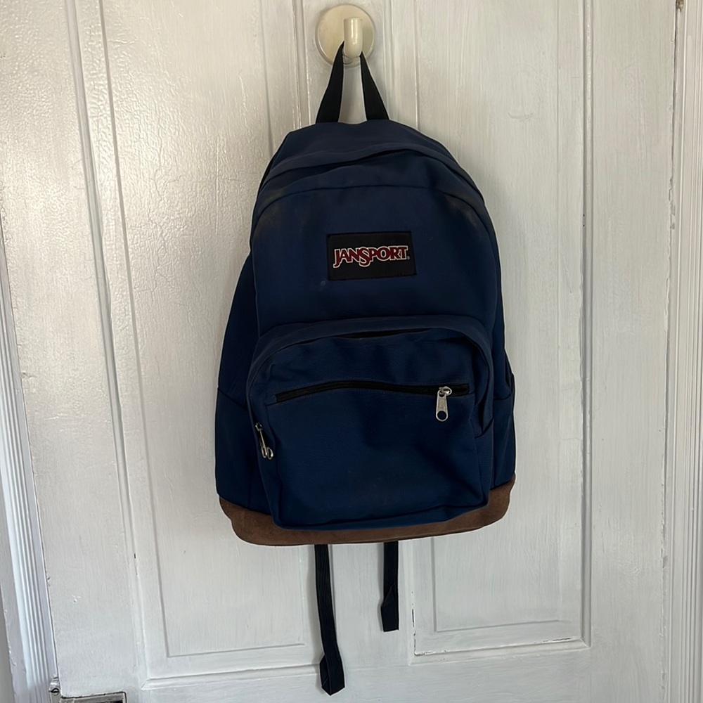Original Navy Blue Jansport Backpack